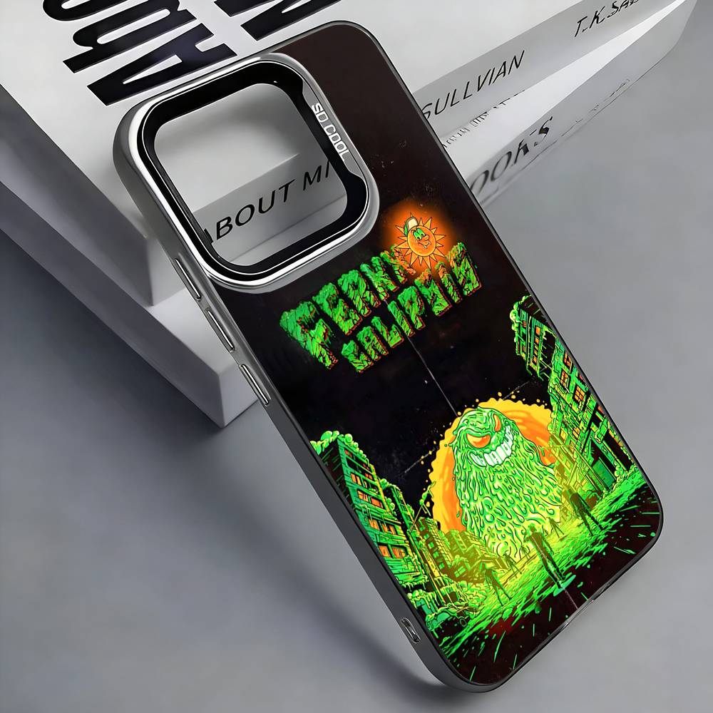 F-Feid Ferxxo SIXDO Singer Colorful Silver Back Phone Case For IPhone 17 16 15 14 13 12 11 Plus Pro Max Plus