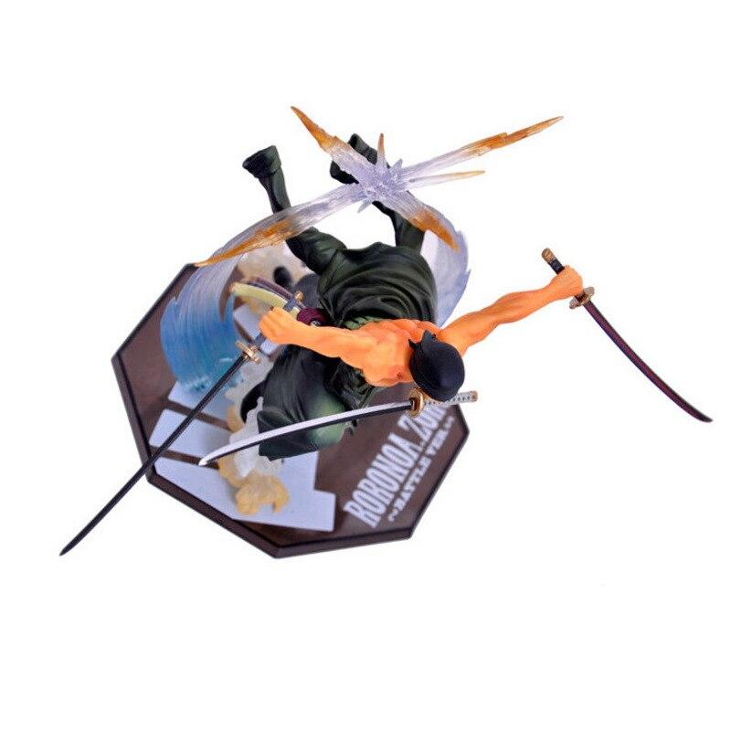 One Piece Fighting Zoro 17cm Luffy Figma Model Movable Action Figure Anime Archetype Movie Cartoon Collectible Toy Doll Gift