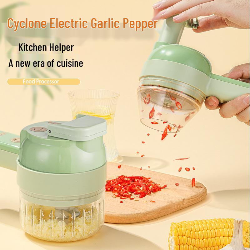 Gatling Wireless Mini Garlic & Vegetable Chopper - Electric Puree, Mincer, Masher & Cutter