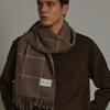 White Project BERLIN PATTERN VIRGIN WOOL MUFFLER_BROWN