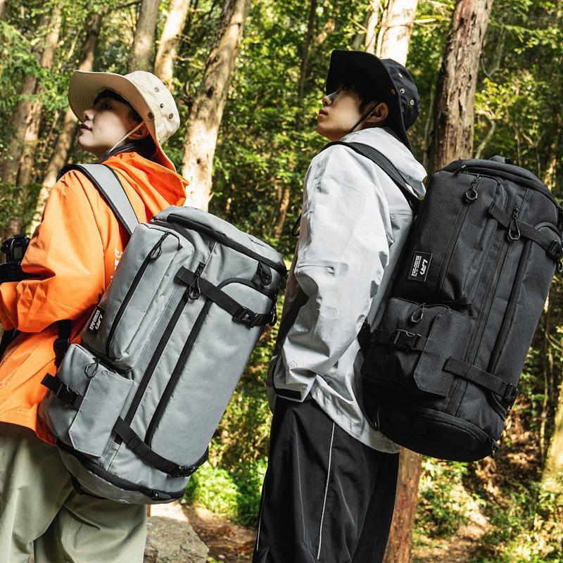 Travel Large Capacity Mountaineering Trend Shoulder Multifunctional Warehouse Business Travel Fitness Waiting for Birth Storage Oblique Span Large Bag