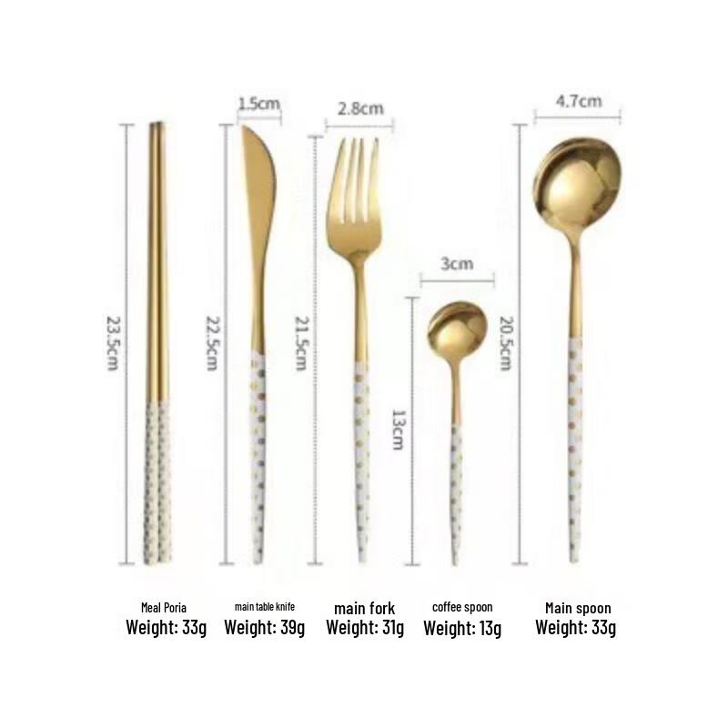 ZISIZ Stainless Steel Cutlery Set