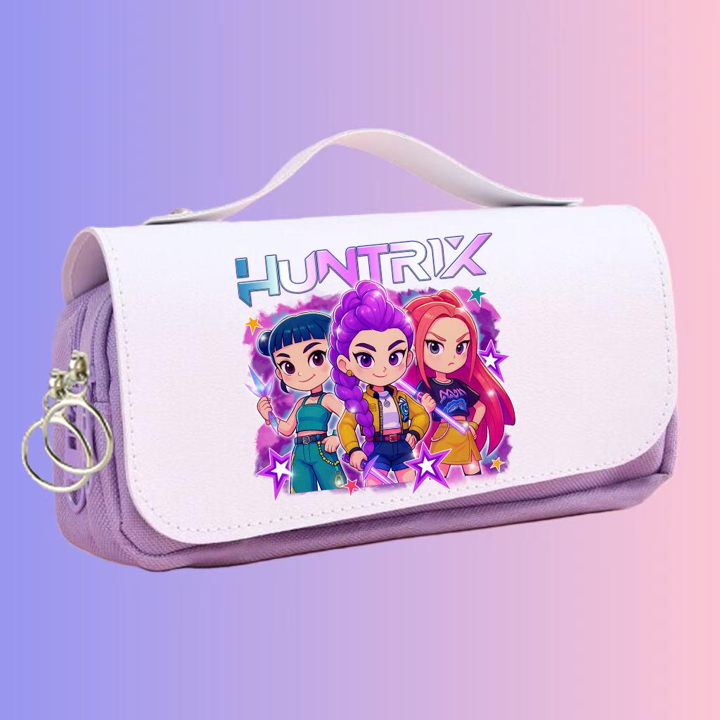 KPOP Anime Demon Hunter Girl Group Pencil Case - Large Capacity Student Stationery Box