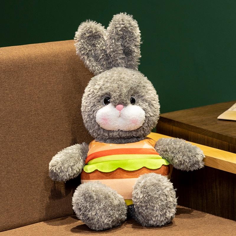 

Креативні 35/45см Симуляція Аніме Милі М які Іграшки Мультяшний Хліб Кролик Гамбургер Кролик Домашній Декор Подарунки для Дівчаток about 35cm