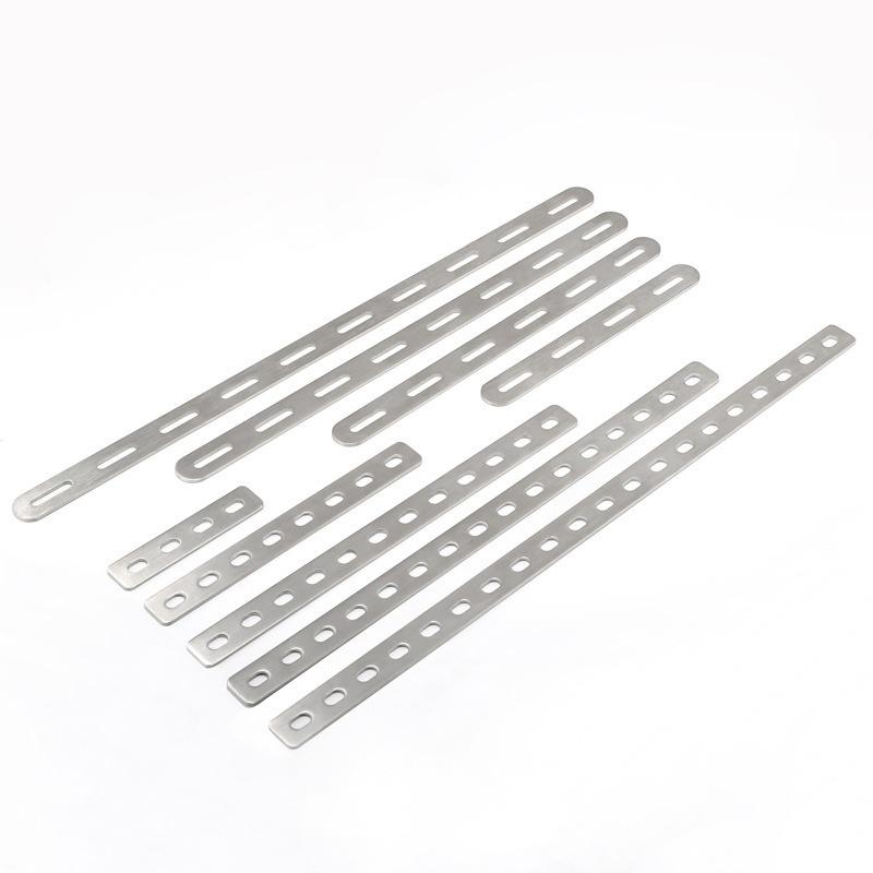 Stainless Steel Flat Corner Bracket Mending Joining Plate Repairing Fixing Connector Furniture Cabinet Shelves Straight Brace