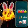 Traditional Handheld Paper Lamp Cartoon LED Lantern Toys  Mid-Autumn Festival