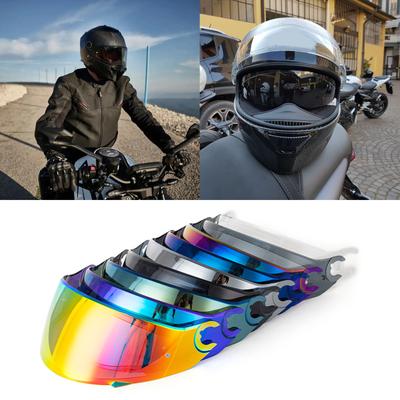 Stylish Full Face Helmet Sunshield Scratch Resistant Replacement Shield Enhanced Safety & Comfortable Riding Durable