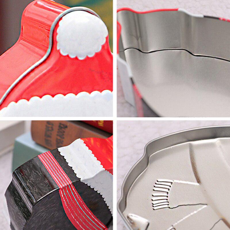 Christmas Cartoon Candy Can Penguin Santa Claus Snowman Smiling Face Christmas Child Gift Box