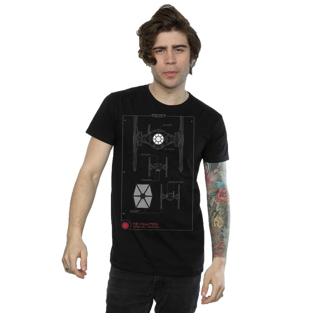 Star Wars Mens Force Awakens TIE Fighter T-Shirt