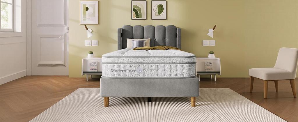 Colchón de Muelle Ensacado de 7 Zonas 90x200 cm H3, Espuma Fría de 25 cm de Altura, Elasticidad Puntual Ergonómica y Transpirable, Certificado OEKO-TEX, para Personas que Duermen Solas