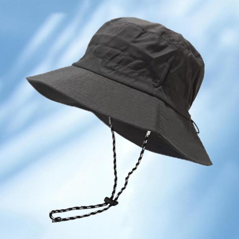 Summer waterproof storage bucket hat embroidered outdoor fishing climbing cap folding sunshade sun protection cap