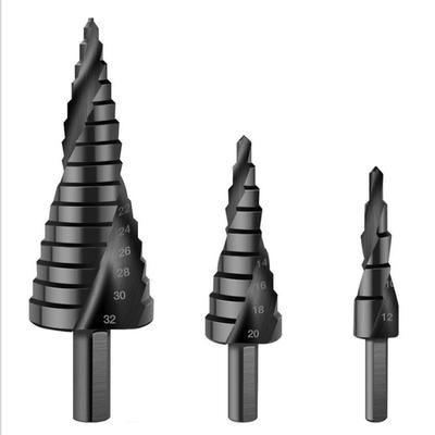 1 Pc 4-12 4-20 4-32 Mm Hss Kobalt Stap Boor Stikstof Hoge snelheid Staal Spiraal Voor Metalen Kegel Driehoek Schacht Gat Metalen Boor