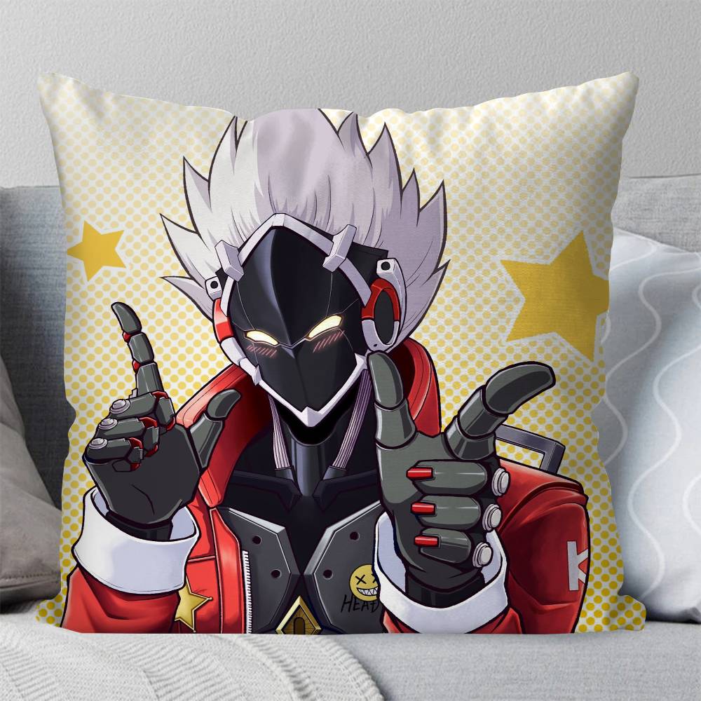 Billy Kid Anime ZZenless Zone Zero Pillow Case Fashion Square Pillowcase Bedroom Sofa Room Ins Decoration Leisure