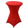 Cocktail Spandex Stretch Elastics Table Cover Square Corner Tablecloth Top Bars Table Cloth for Wedding Banquets