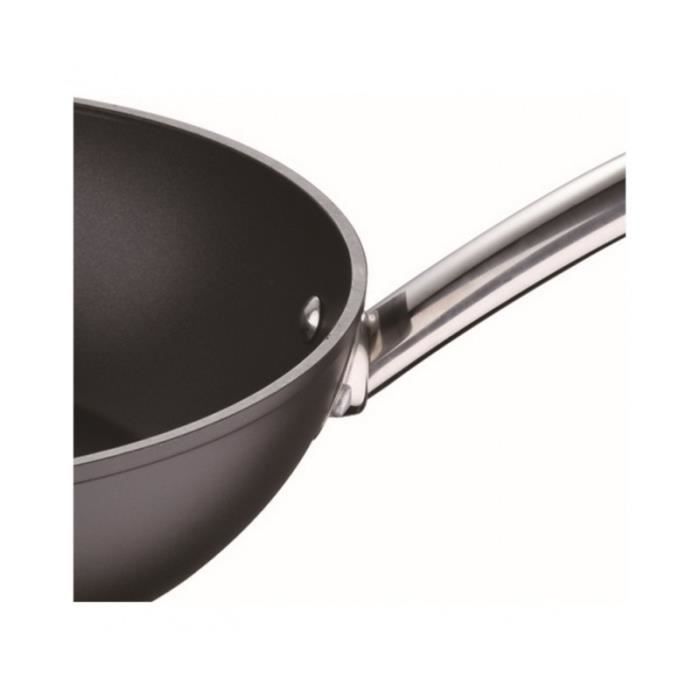 Wok - Masterpro - Forged Aluminum - Ø 28 Cm - Ergonomic Handle - Non-stick