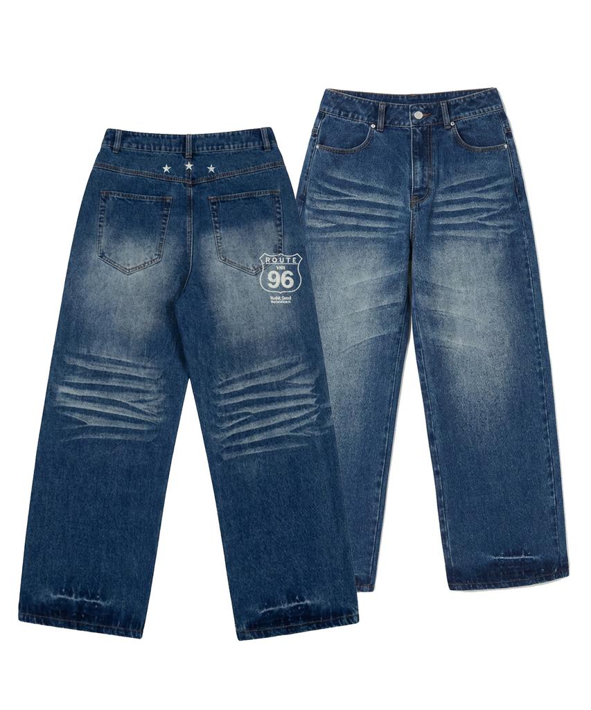 VENHIT Route 96 Wide Denim Pants