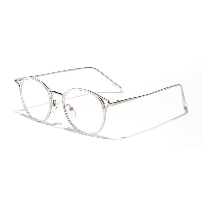 Glasses Oval Myopia Glasses Trendy Men And Women Flat Mirror Holder Cat Eye Plain Mirror