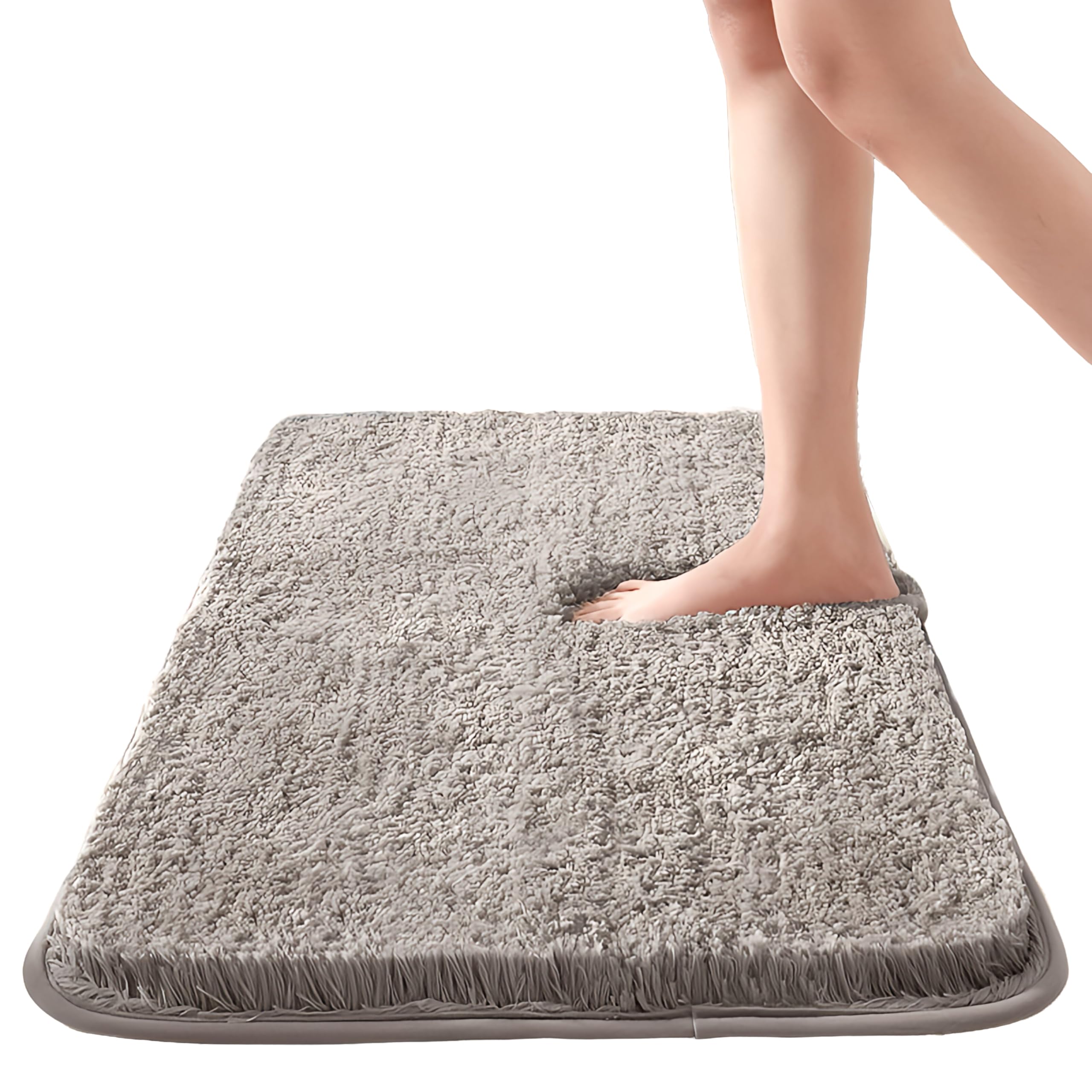 

Коврик для входа в ванную комнату, моющийся, небольшой [японский бренд], коврик, нескользящий коврик, (80x50cm) серый