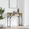 Vidaxl Console Table With Shelf, Sonoma Oak Color, 75X30X75 Cm