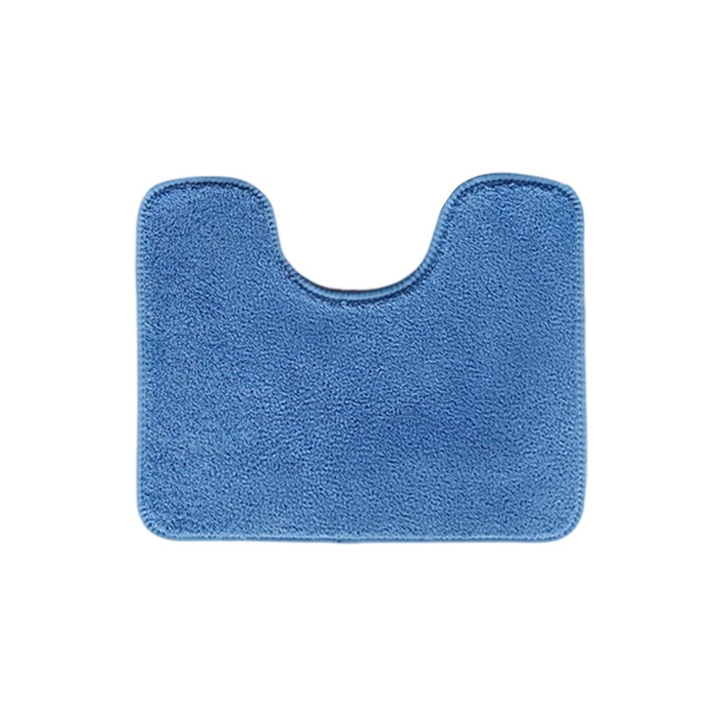 Soft U Shaped Bath Mat Absorbent Microfiber Non Slip Bathroom Rug Contour Toilet Floor Mat Plush Comfort Washable Design