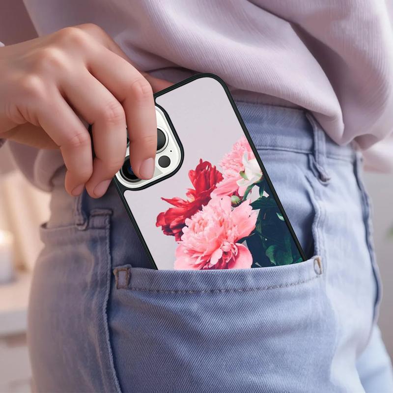 Peony Sunflowe Rose Daisy Plants Flower Phone Case For iPhone 17 Air 15 16e 14 13 Pro Max Coque 12 11 Pro Max PLUS cover