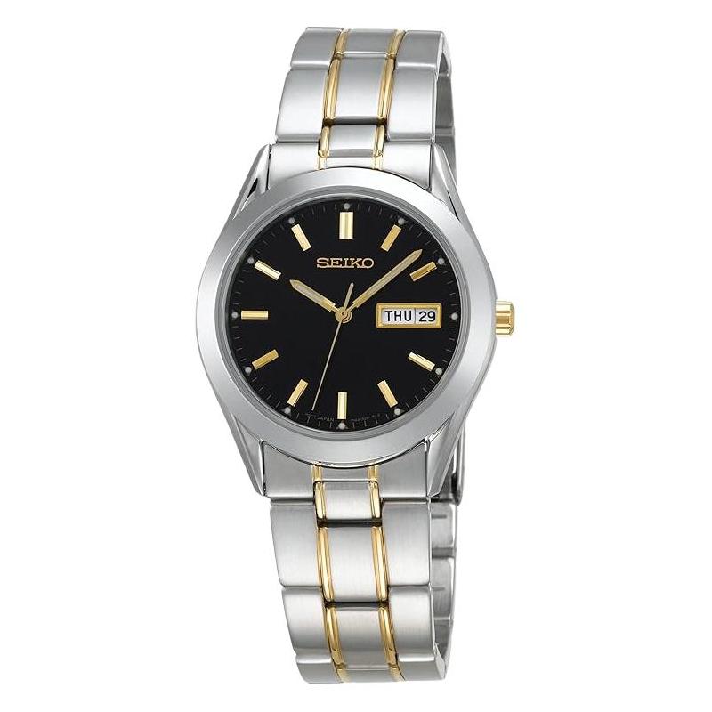 

SEIKO 30 meters waterproof Quartz Steel Strap 40mm men s watch black dial SGFA09 чорний
