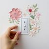 3D Switch Wall Sticker PVC Removable Waterproof Sticker for Bedroom Bathroom Living Room Beautiful Flowers Home Decoration