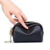 Cute Mini Genuine Leather Cowhide Coin Purse & Keychain Wallet for Ladies
