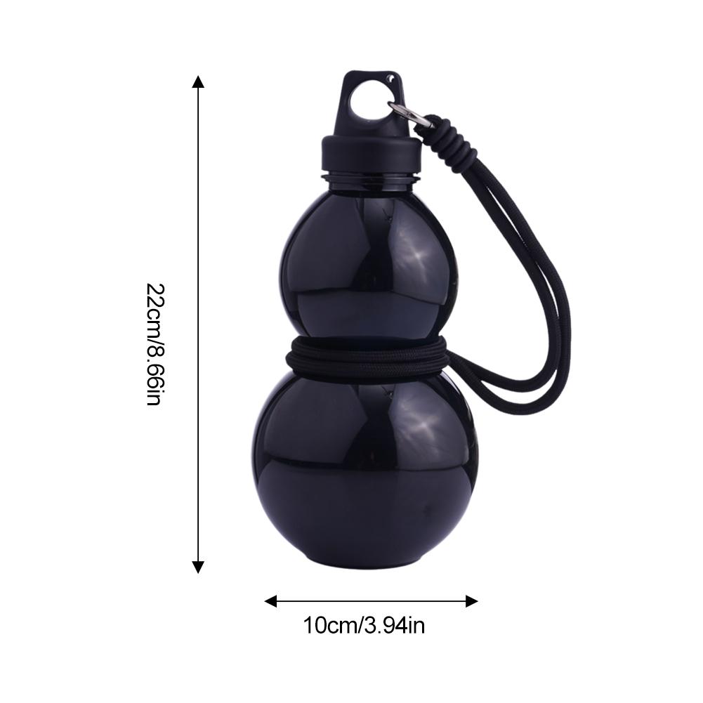 Portable Gourd Water Bottle 750ML Large Capacity Sports Water Bottle With Strap Waist Rope Chinese Retro-Inspired Water Kettle