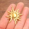 1Pcs 37X45mm Stainless Steel Jewelry Accessories Sun Pendant