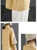 2024 Retro Chinese-Style Embroidered Cotton Linen Shirt - Women's Spring/Summer Stand-up Collar Top