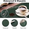 Double layer PU Placemats for Table Waterproof Non-Slip Insulation Leather Place Mats Set Coaster Set Cup Wine Mat Tableware Pad