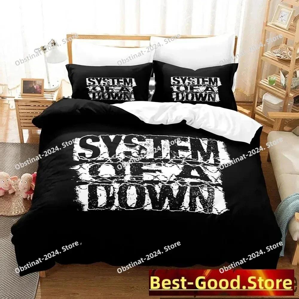 3D System Of A Down Bedding Set Printed single Comforter Quilt Bed Cover Duvet Cover Pillow Case 3 Pieces Sets Kids Adult Size