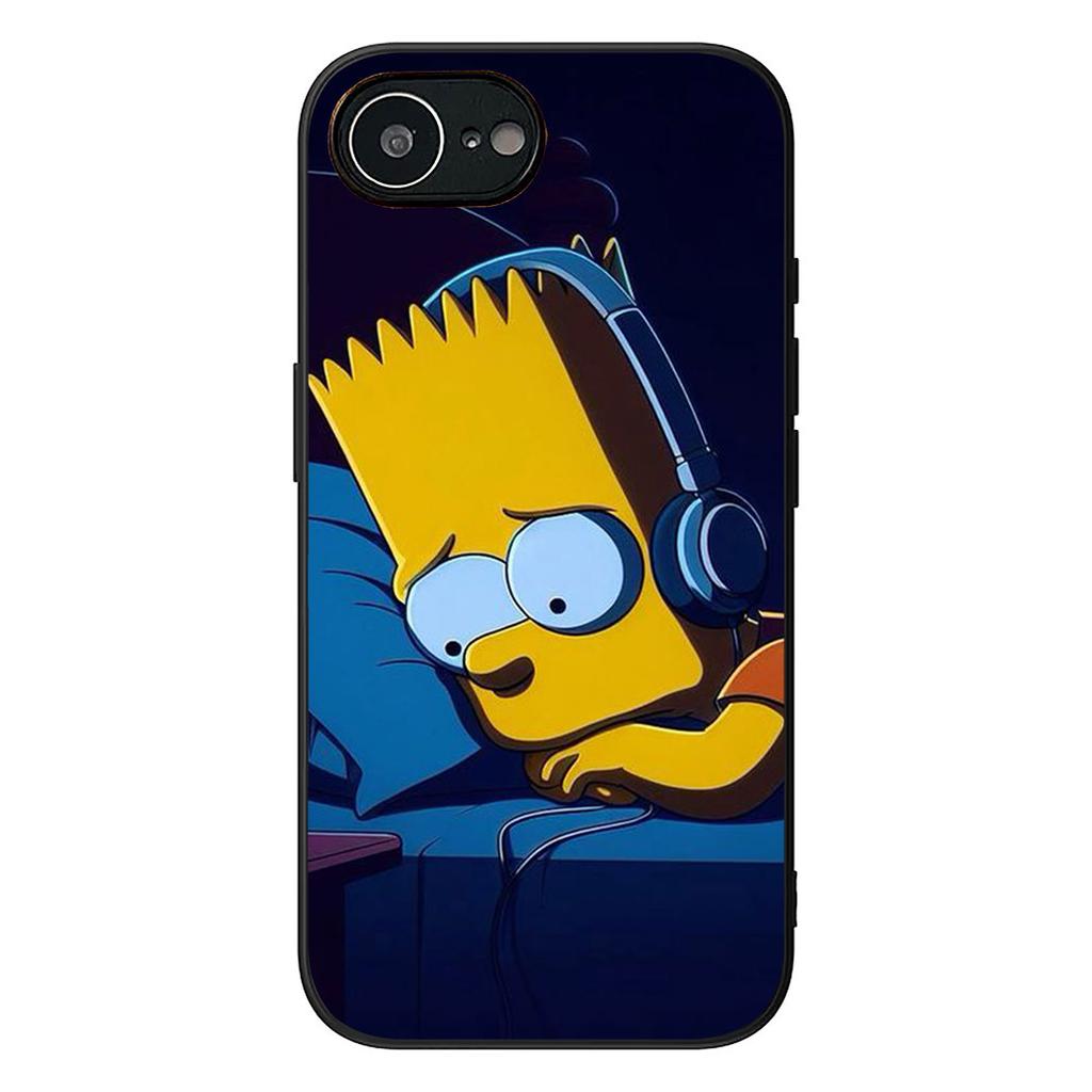 S-Simpsons Comics Bart Phone Case for Apple iPhone 12 13 Mini XS 11 Pro Max 7 8 Plus + XR 8+ X SE 2020 SE3 Protective Cover