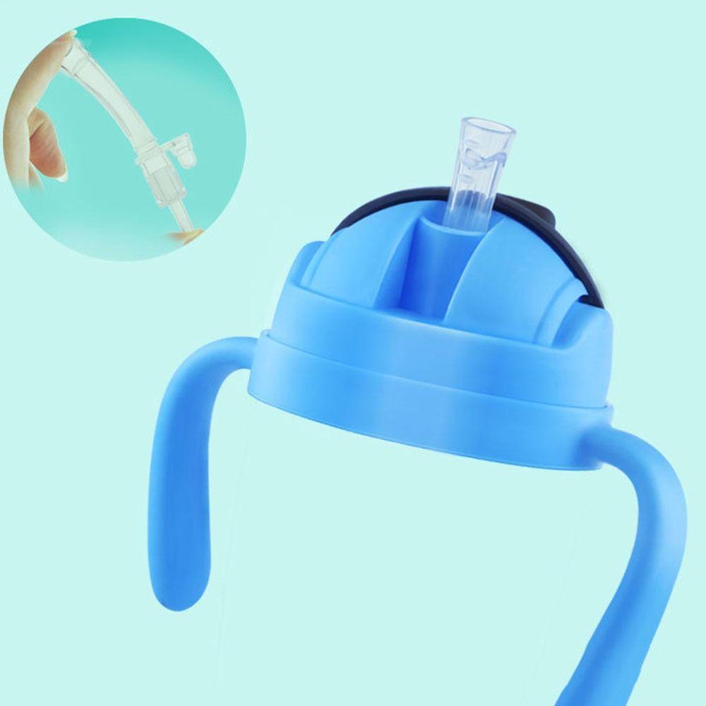 Flip Lid Children Learning Cup with Double Handle Baby Drinking Cup Kids Sippy Cups  Children