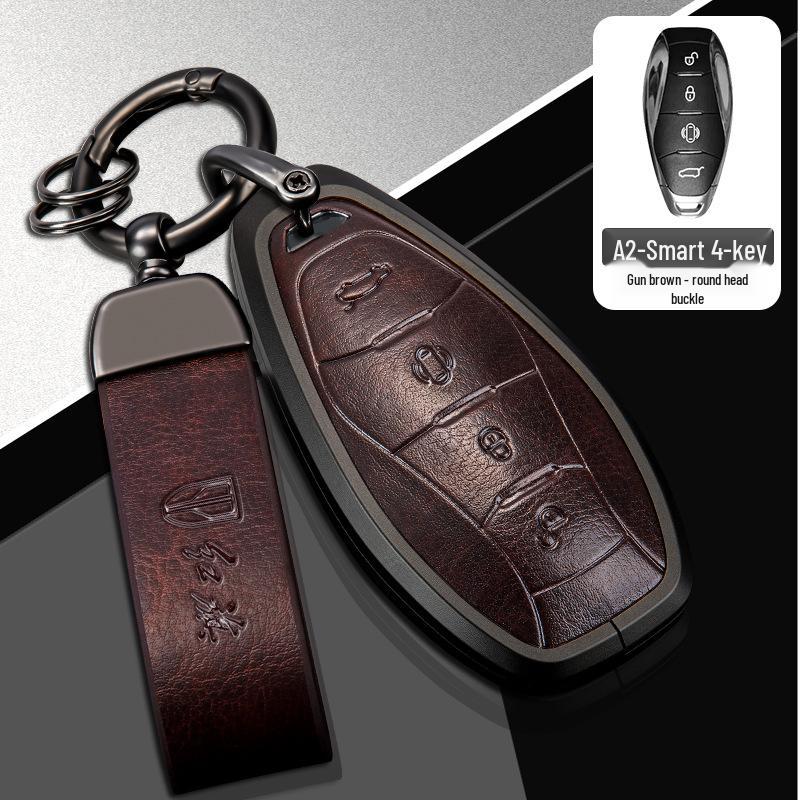 Premium Biao Che Zu Hongqi H5/HS7 Key Case for Men & Women – Full-Cover Protective Bag