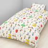 Nishikawa Snoopy Duvet Cover 150 X 210 Cm Washable Cotton PEANUTS GANG 8 Tie Points White PI06540638 PN6601BD 100%