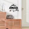 Metal Forest Key Hook 9.84 Inch Wall Mounted Key Holder for Keys Coats Hats Artwork Office Kitchen Bathroom Wall Decor
