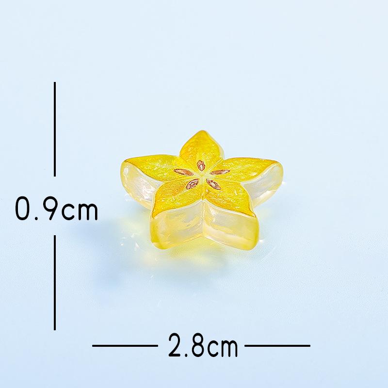 Micro-landscape Simulation Fruit Ornaments, Lychees, Pomegranates, Pineapples, Peaches, Resin Craft Decorative Small Ornaments