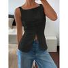 Sexy Summer Shirt Women's Shoulder Strap Style Solid Color Slim Fit Sleeveless Vest Top Women's Clothing