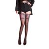 Beautiful Retro Lace Stockings Women'S Ultra-Thin Invisible Toes Transparent Non-Slip Knee Thigh Black Stockings