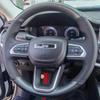 Mpxf10 Custom Car Steering Wheel Cover for Compass 2021 2022 2023 2024 Hand-Stitch Leather&Carbon Fiber Interior Accessory