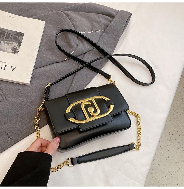 Women's Designer Bags Leather Metal Buckle Fin Wing Plaza Shoulder Bags Fashion Ladies Casual Messenger Bags