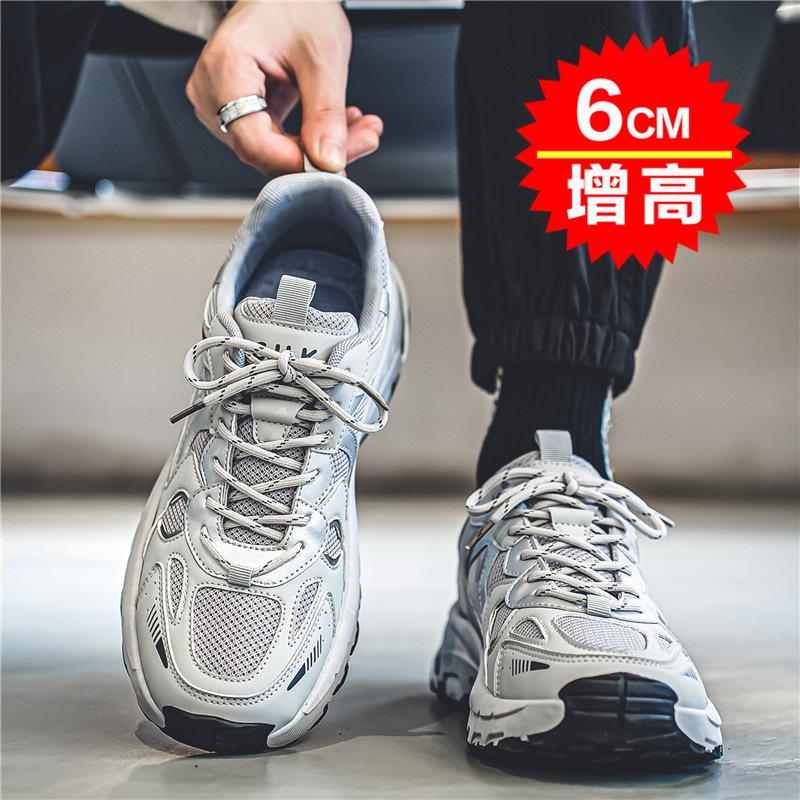 2025 Men's Shoes 2025 New Summer Tide Brand Niche Running Sports Leisure Mesh Breathable Thick-soled Dad Tide Shoes