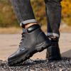 Fashion Men Work Safety Shoes Anti Smashing Waterproof Genuine Leather Welding Shoes Indestructible Nail Proof Boot