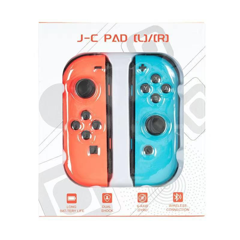 Wireless Bluetooth Joy-Con Controllers with Wake-Up Feature and Wrist Strap, Left and Right Separately for Switch