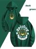 Fun and Unique Letter Print Men's Casual and Comfortable Hoodie, Stylish Long-sleeved Hooded Sweatshirt, Versatile Casual Top for Autumn and Winter.