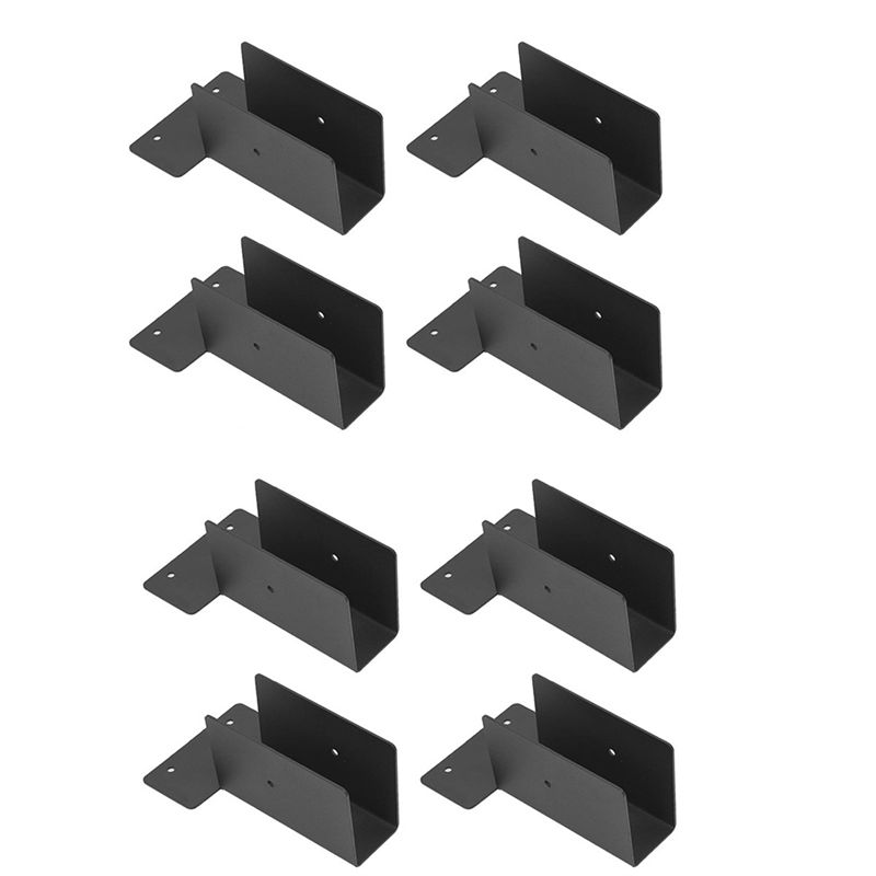 Stainless Steel Woodwork Pergola Kit - Upper Mount Bracket - Modular Sizing Pergola Hardware For 2 X 4 Lumber, Durable 8 Pack