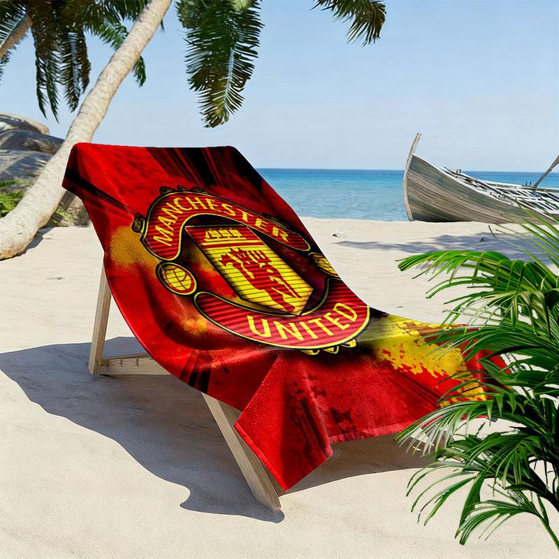 Epic MUFC Journey Print Beach Towel, Large Soft Quick Dry Towel for Beach Camping Swimming
