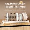 Expandable Pan Organizers Kitchen Cabinet Organizer with Multiple Divider Positions for Kitchen Cabinets, Countertops, and Under-Sink Storage